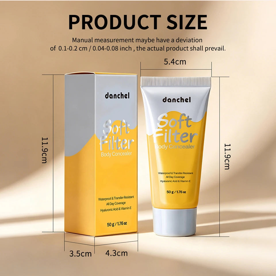 Waterproof Full-Coverage Body Concealer for Scars and Tattoos - 16