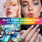 Pearl Mica Powder Pigment Set for Crafts and Resin Art