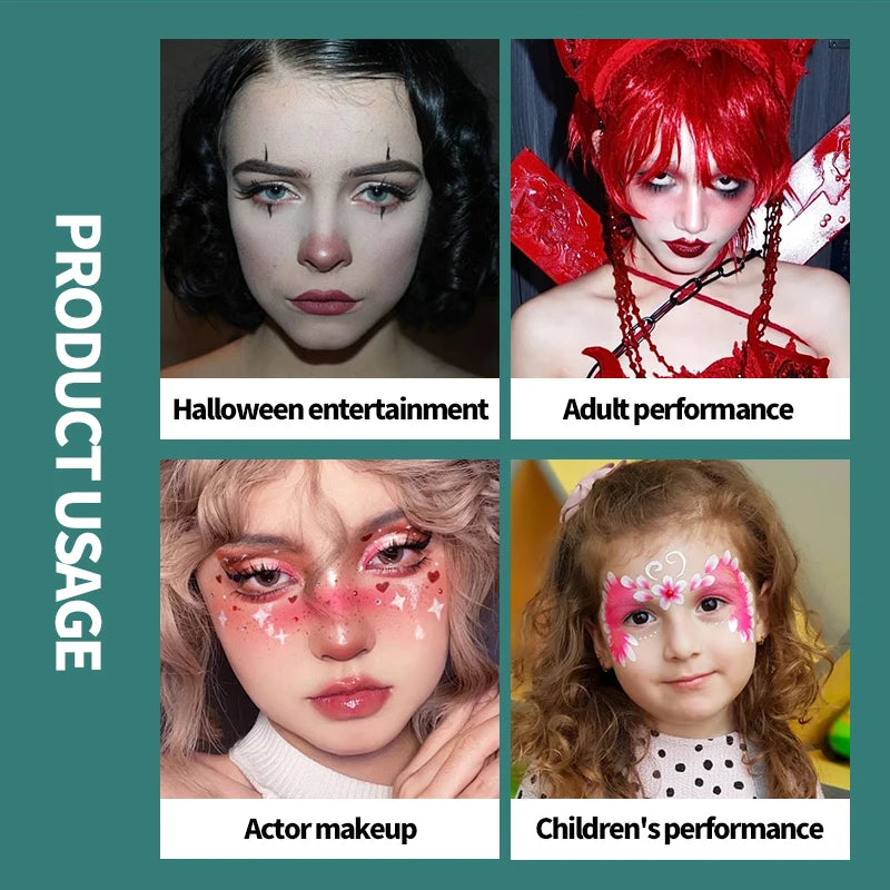 15-Color Professional Face and Body Painting Kit