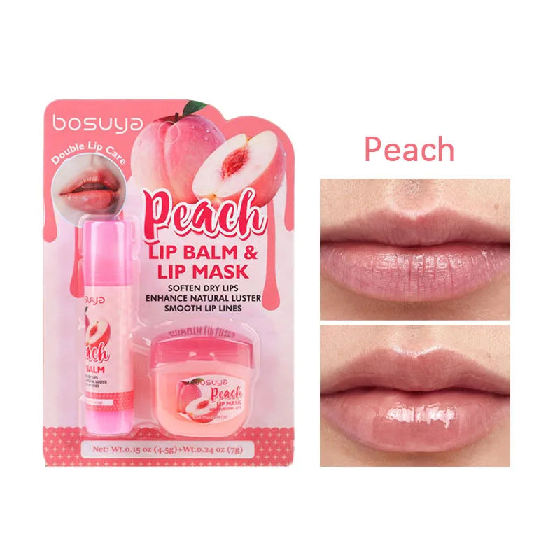 Fruit Extract Hydrating Lip Balm and Mask Set