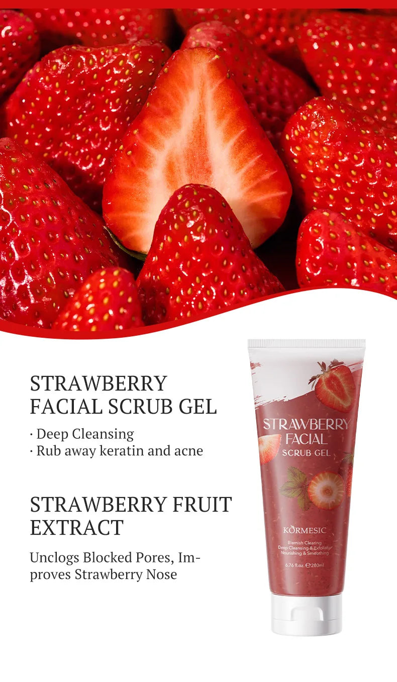 Gentle Exfoliating Facial Scrub Gel for Smooth Radiant Skin