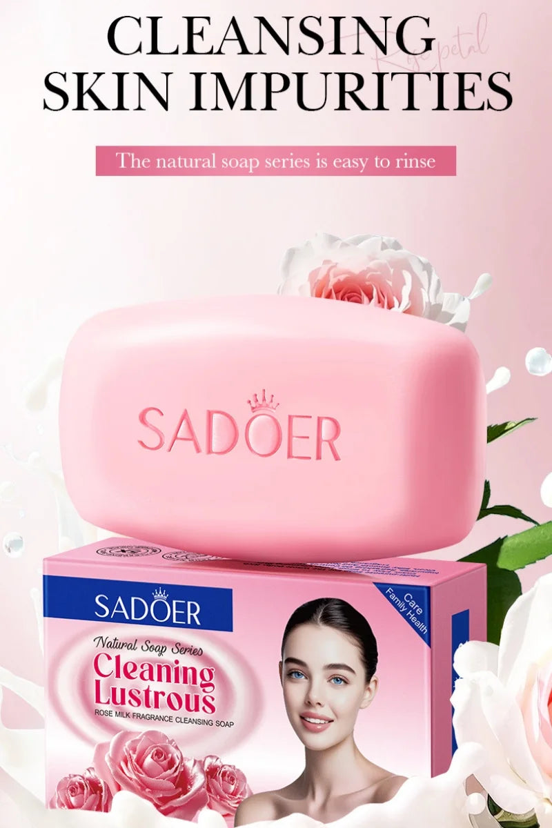 Hydrating Rose Milk Cleansing Soap for Soft Glowing Skin - 7