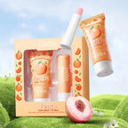 Peach Moisturizing Hand Cream and Lip Balm Set
