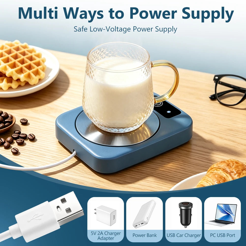 Electric Constant Temperature Beverage Mug Warmer Coaster - 11