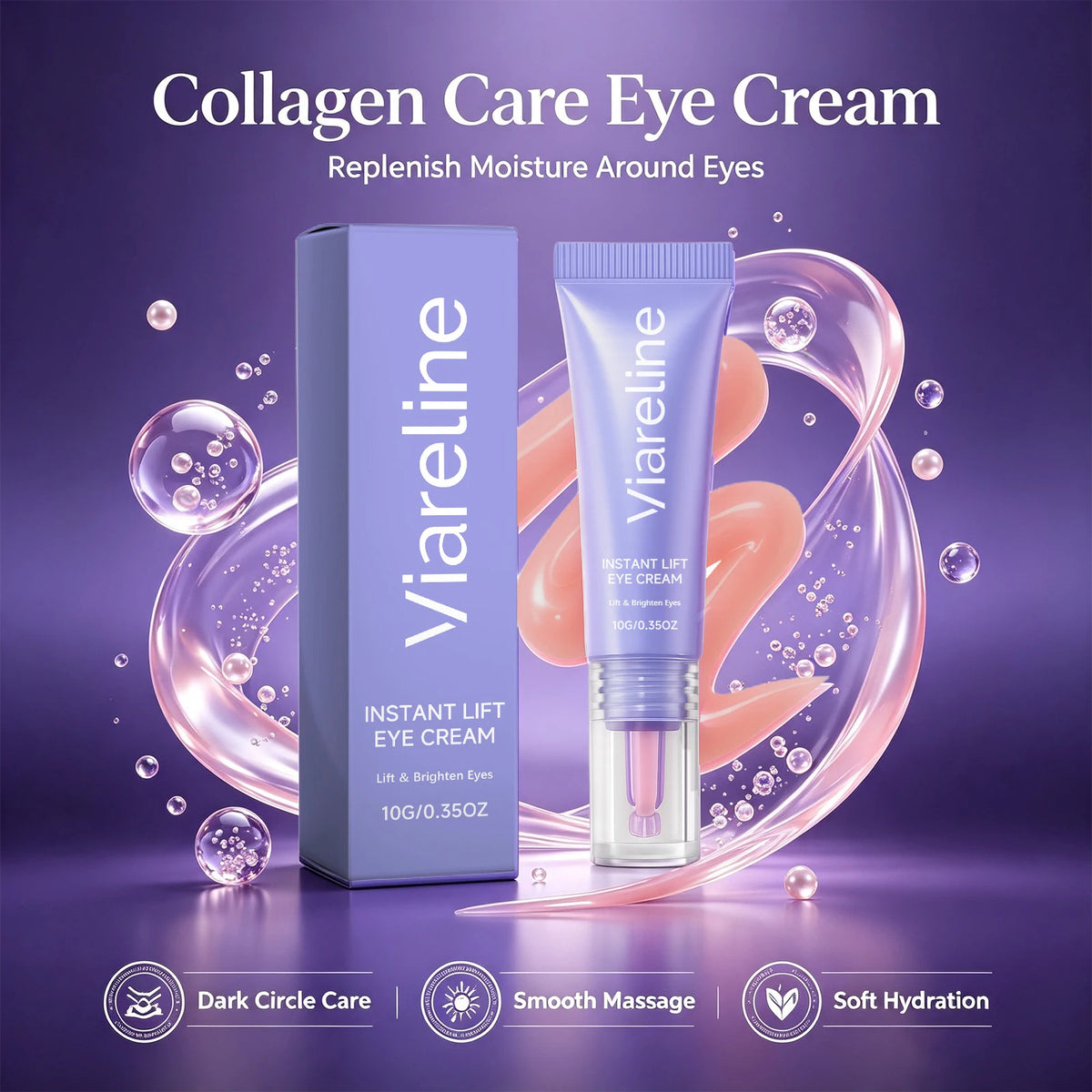 Brightening Collagen Eye Cream for Dark Circles and Puffiness