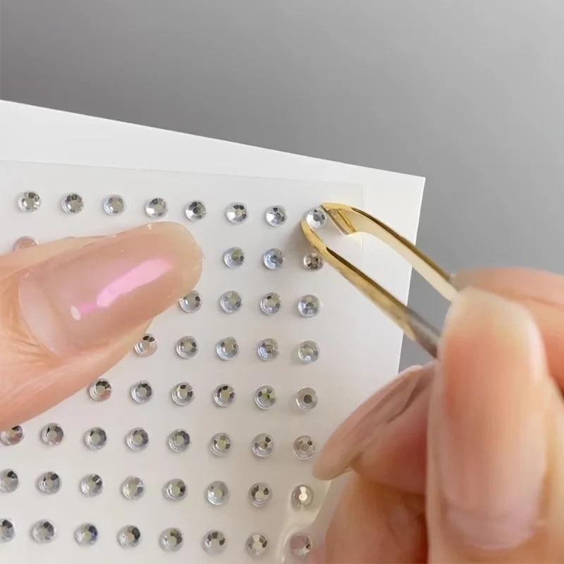 Self-Adhesive Crystal Face and Body Gem Stickers - 12
