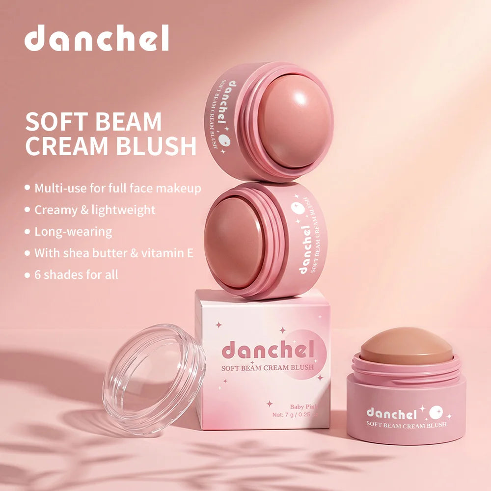 Soft Beam Multi-Use Cream Blush for Cheeks, Lips, and Eyes