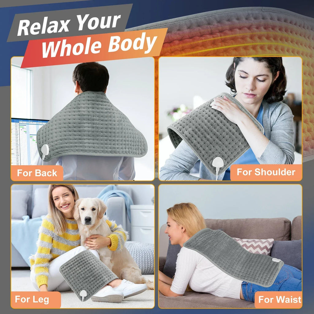 Electric Heating Pad for Pain Relief and Muscle Relaxation