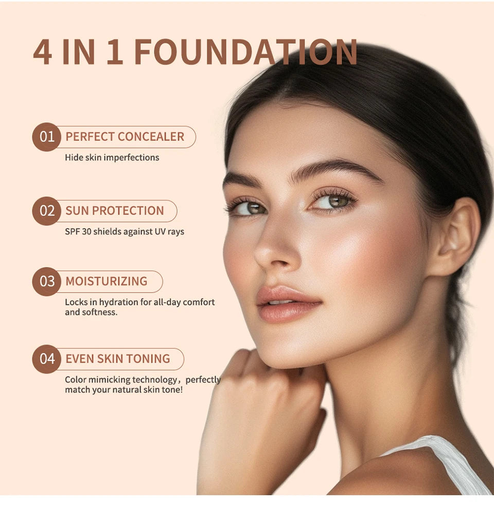 4-in-1 Color Changing Moisturizing Foundation with SPF 30