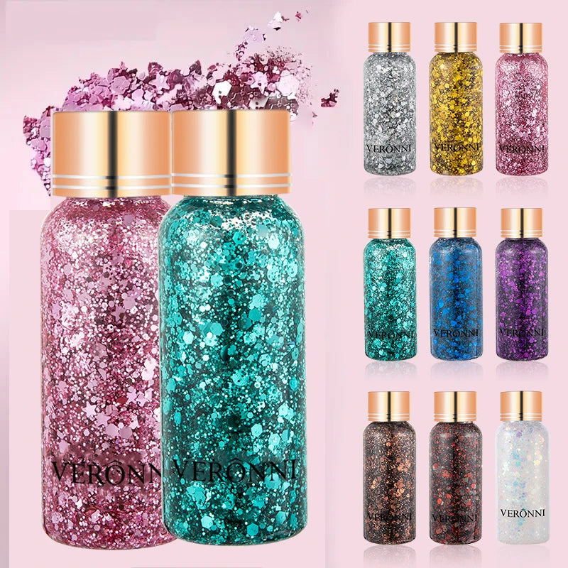 Sparkling Glitter Gel for Face, Body, and Hair