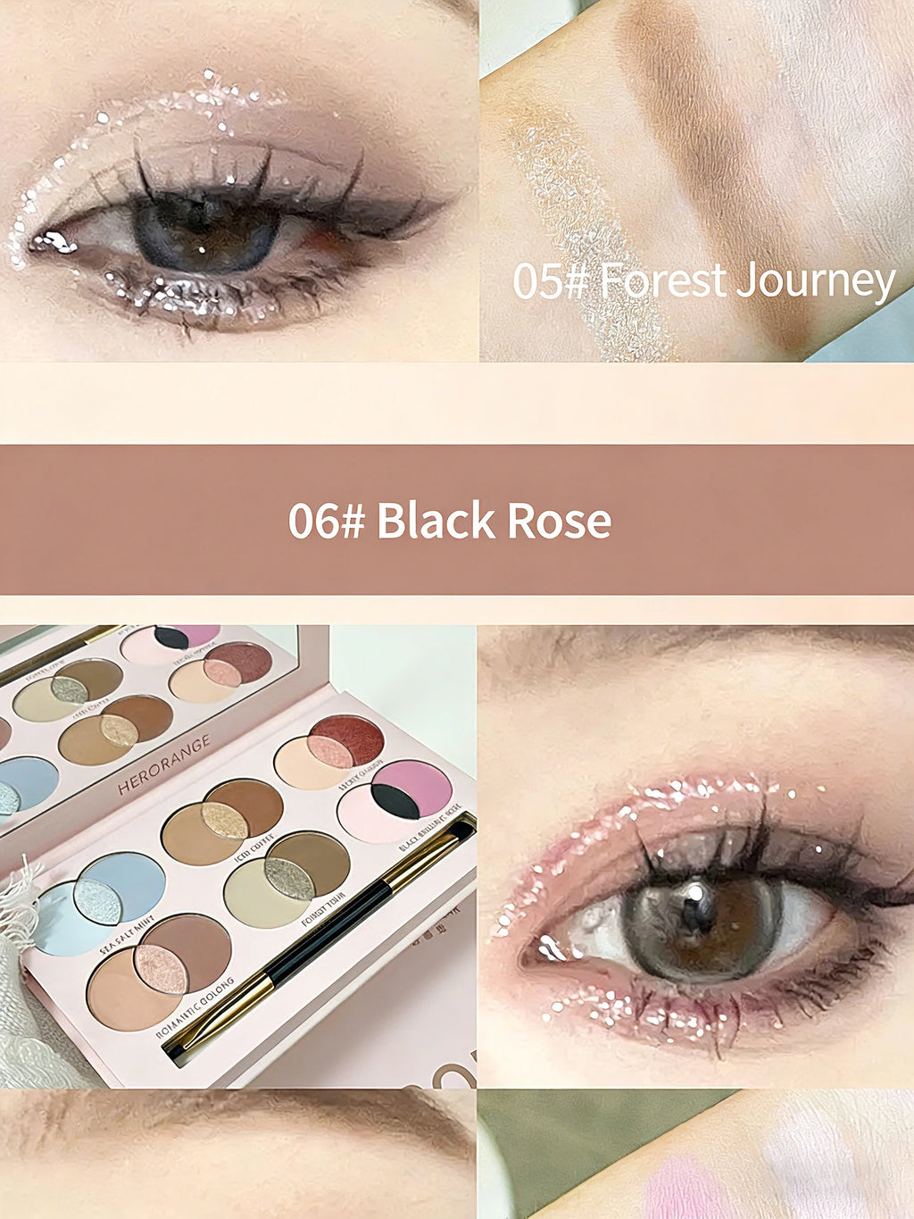 18-Color Vibrant Shimmer Eyeshadow Palette