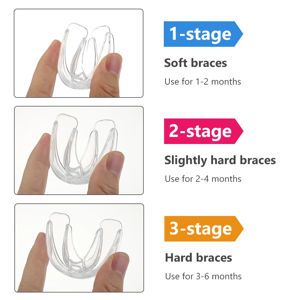 3-Stage Kids Teeth Alignment Trainer and Straightener Set