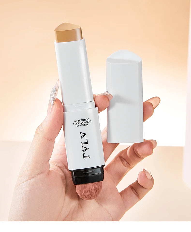 Double-Ended Face Concealer with Built-in Blending Brush - 22