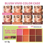 8-Color Cream Contour, Blush and Highlighter Palette