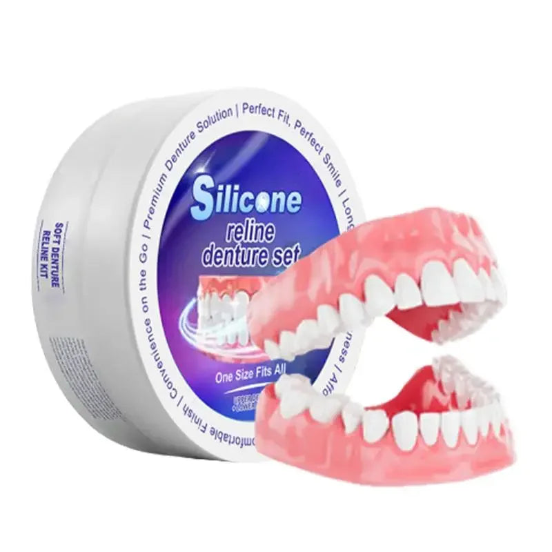 Temporary Silicone Denture Reliner and Smile Fitting Kit