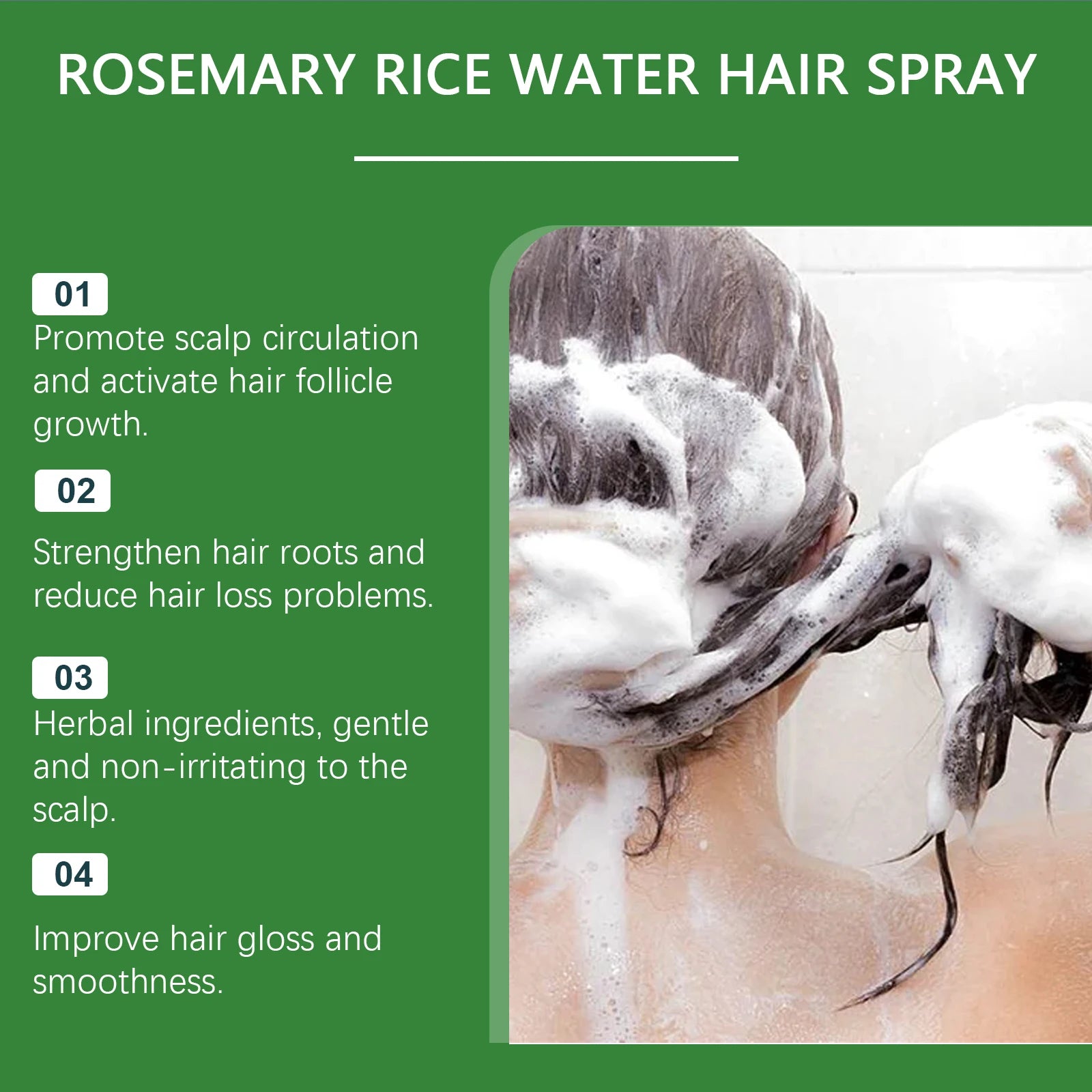 Rosemary Rice Water Hair Growth Spray - 15