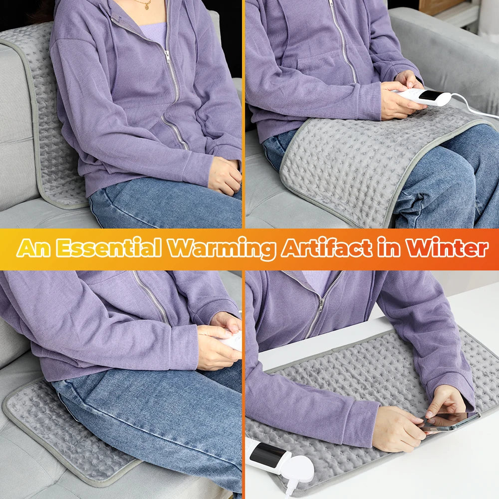 Electric Heating Pad for Pain Relief and Muscle Relaxation