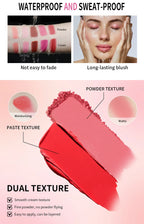 2-in-1 Cream and Powder Face Blush Duo