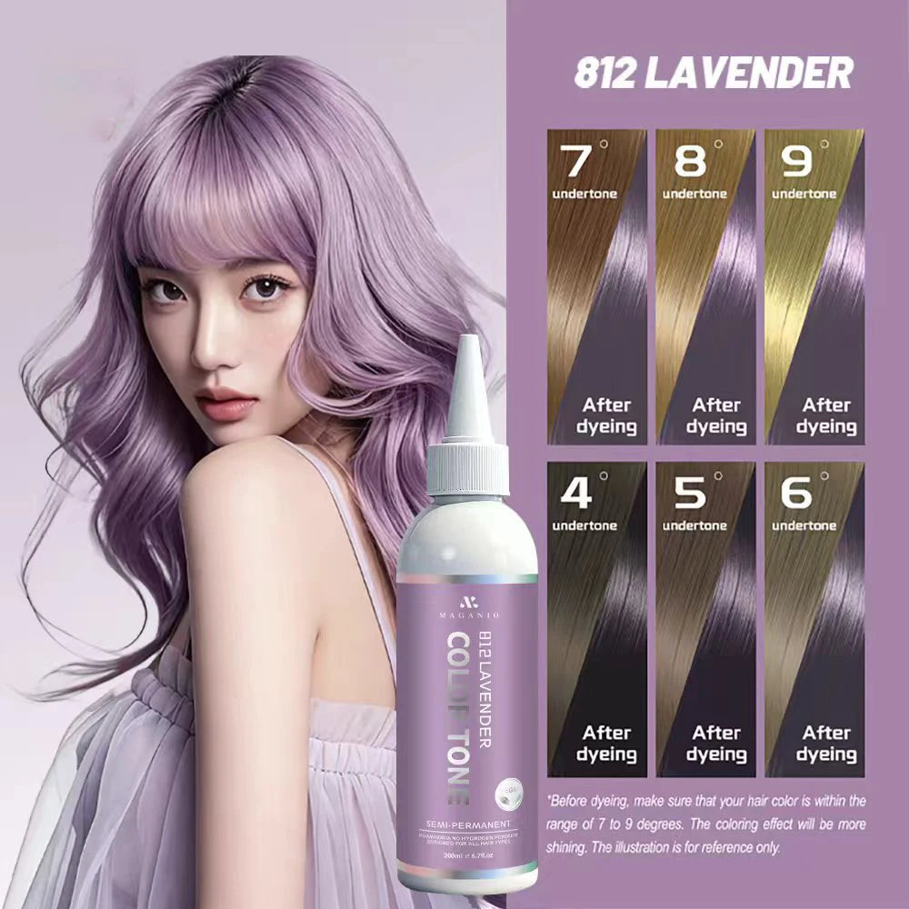 Semi-Permanent Plant-Based Hair Color Dye 200ml