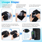 Cordless Heated Shoulder Massage Brace with App Control