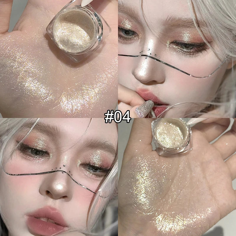 Shimmer Glitter Single Eyeshadow for Radiant Eye Makeup