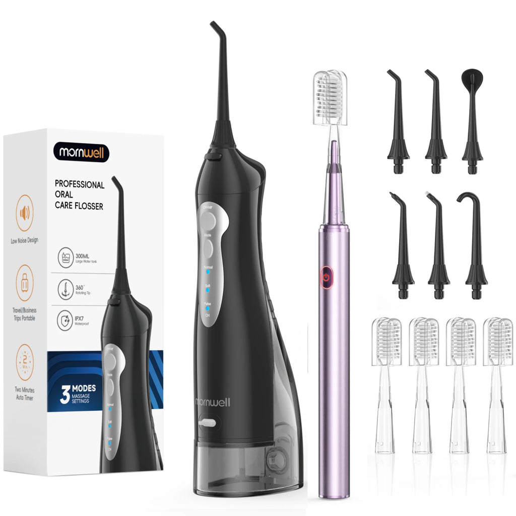 Professional Electric Toothbrush and Water Flosser Combo Kit