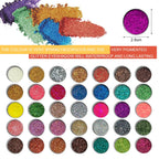 35-Color Professional Glitter Eyeshadow Palette for Bold Looks