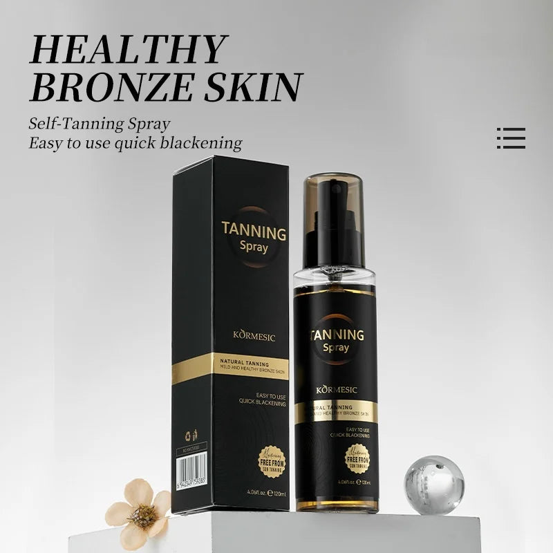 Sunless Self-Tanning Spray for Instant Bronze Glow