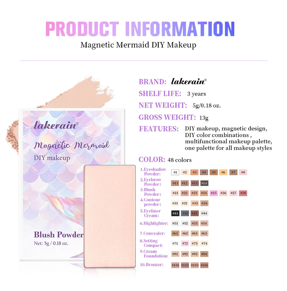 Magnetic DIY Makeup Palette for Face and Eyes