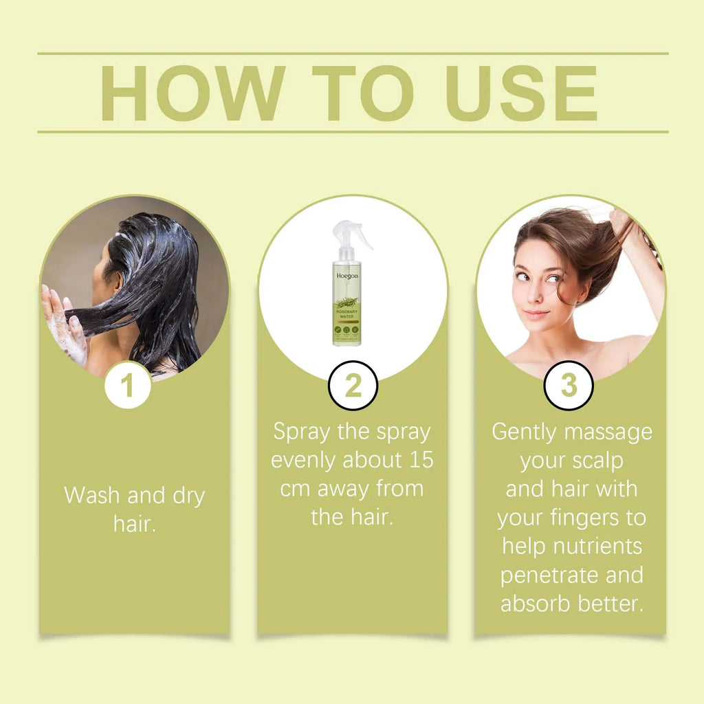 Rosemary Strengthening Hair Care Spray for Frizz Control