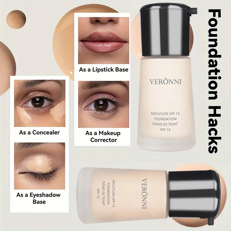 Full Coverage Moisturizing Foundation for Flawless Skin