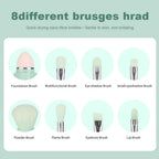 All-in-One Portable Travel Makeup Brush Set