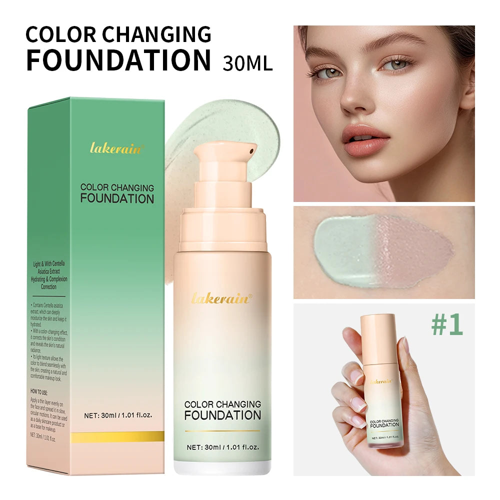 Color-Changing Liquid Foundation for Flawless Skin - 24