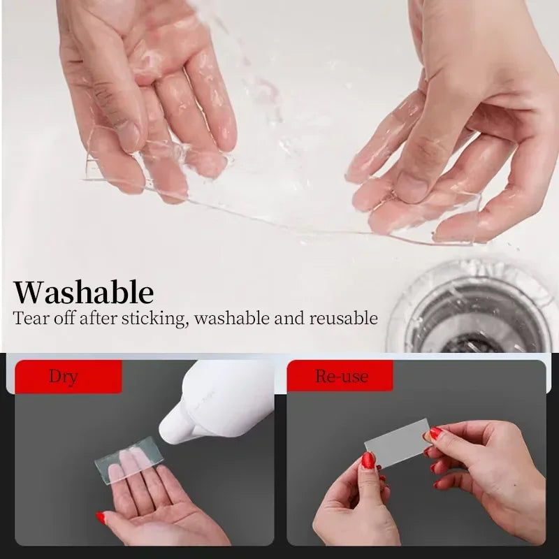 Reusable Transparent Double-Sided Nano Mounting Tape