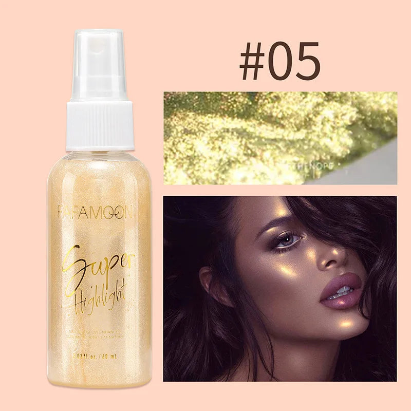Shimmer Body and Face Glitter Highlighter Spray
