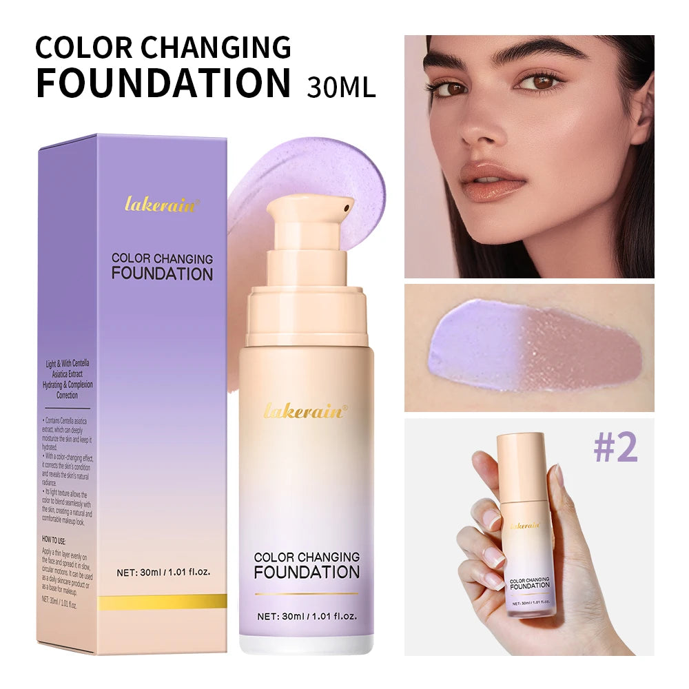 Color-Changing Liquid Foundation for Flawless Skin - 23