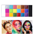 20-Color Professional Face and Body Paint Palette for Parties