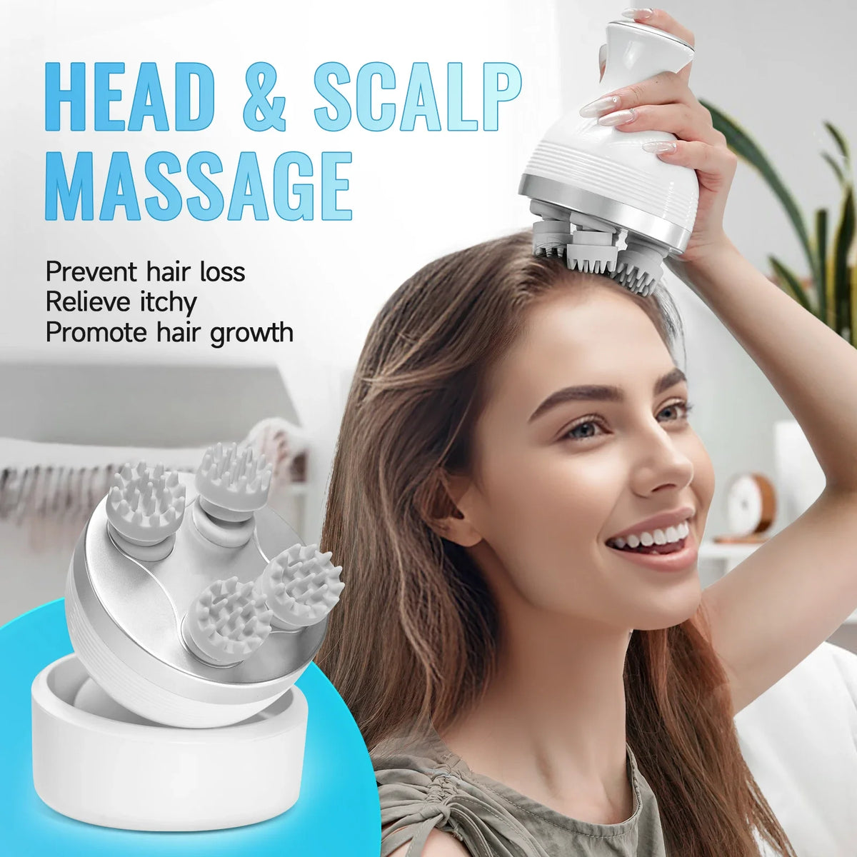 Electric Scalp and Full-Body Deep Tissue Massage Tool