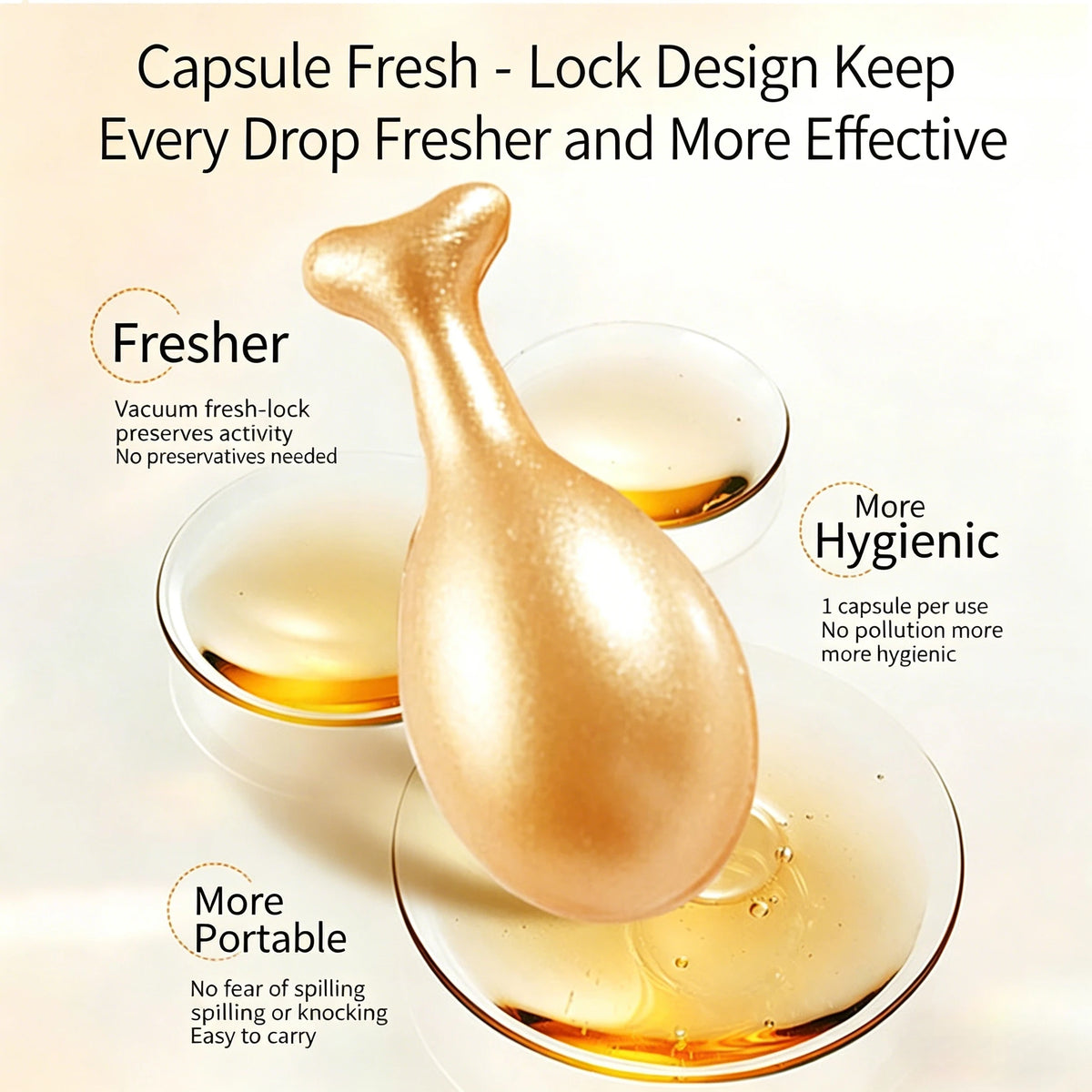 Anti-Aging Retinol and Collagen Facial Essence Capsules