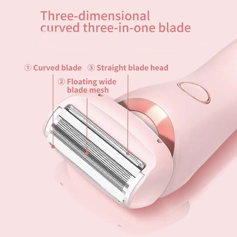 Pain-Free Electric Shaver for Women Body and Facial Hair