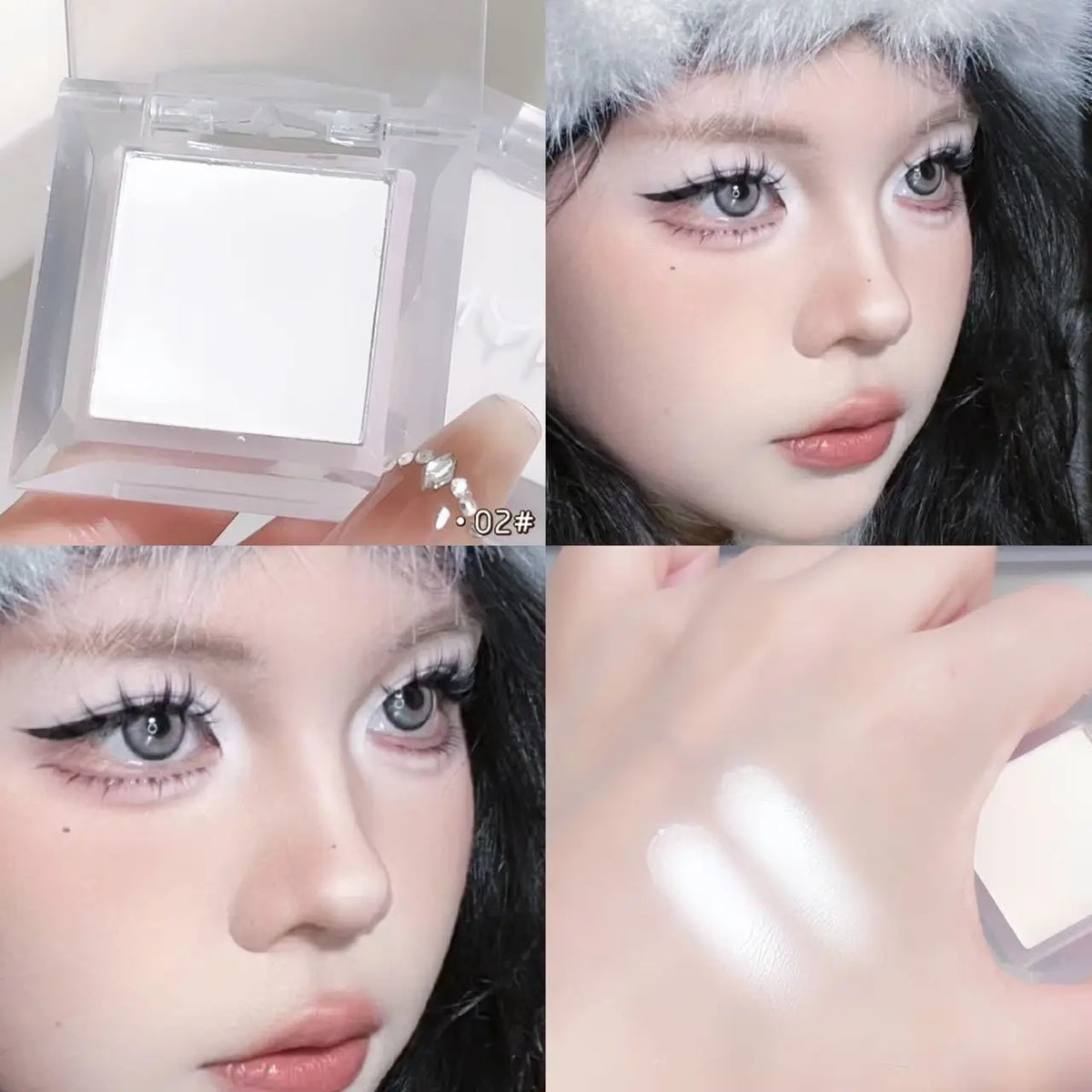 Matte Single Color Eyeshadow for Face Contouring and Highlighting