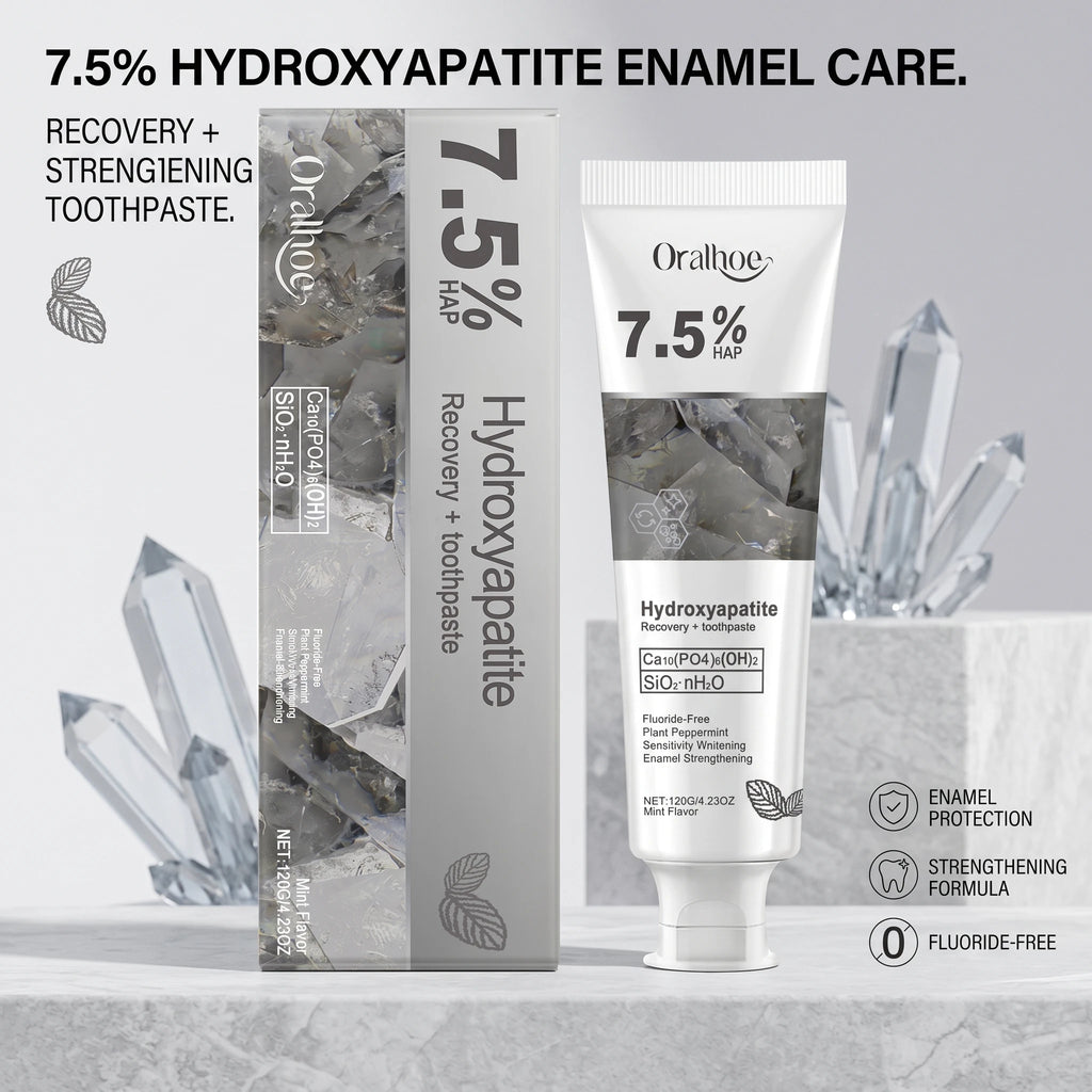 Hydroxyapatite Enamel Repair and Whitening Toothpaste