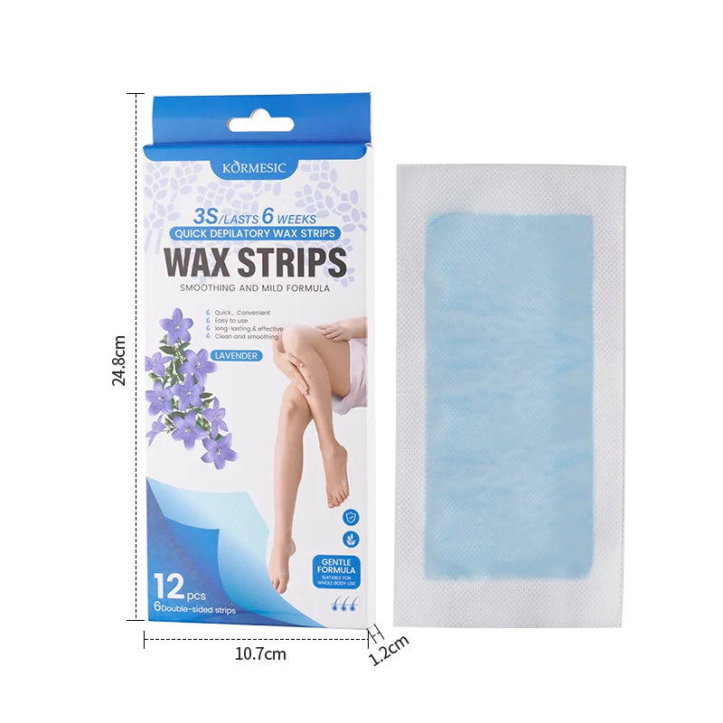 Pain-Free Cold Wax Hair Removal Strips for Smooth Skin