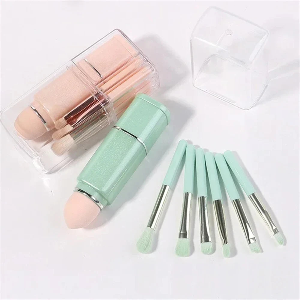 All-in-One Portable Travel Makeup Brush Set