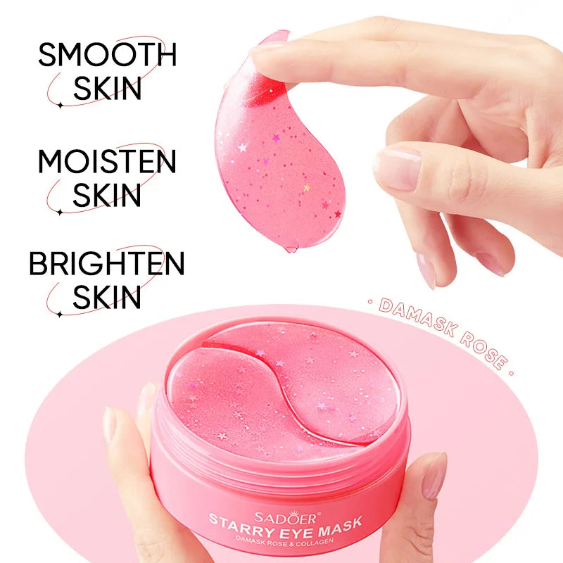 Rose Collagen Hydrating Eye Mask Patches - 6