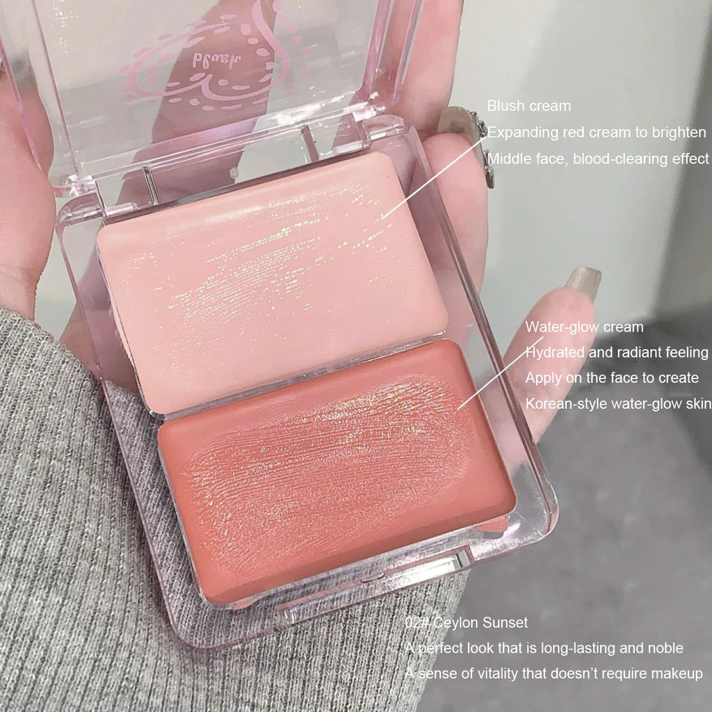 Two-Tone Jelly Cream Blush for Radiant Glow