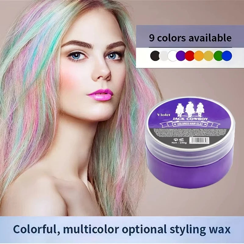 Temporary Washable Hair Color Styling Wax