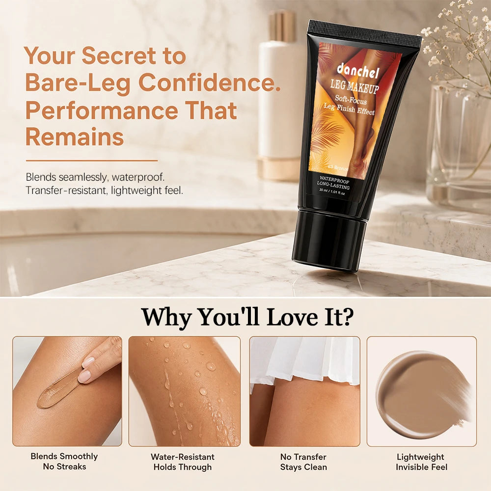 Waterproof Leg Foundation and Concealer for Flawless Skin