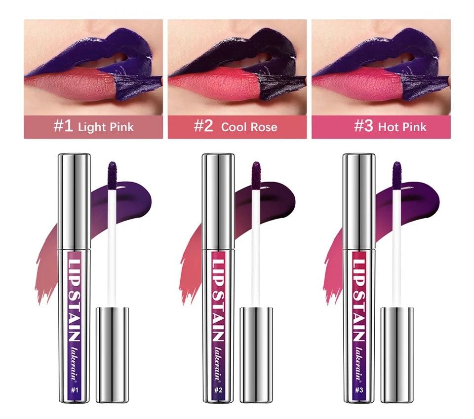 Waterproof Peel-Off Lip Stain Set - 8