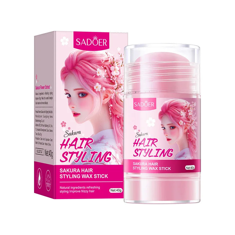Anti-Frizz Hair Styling Wax Stick for Sleek Hairstyles